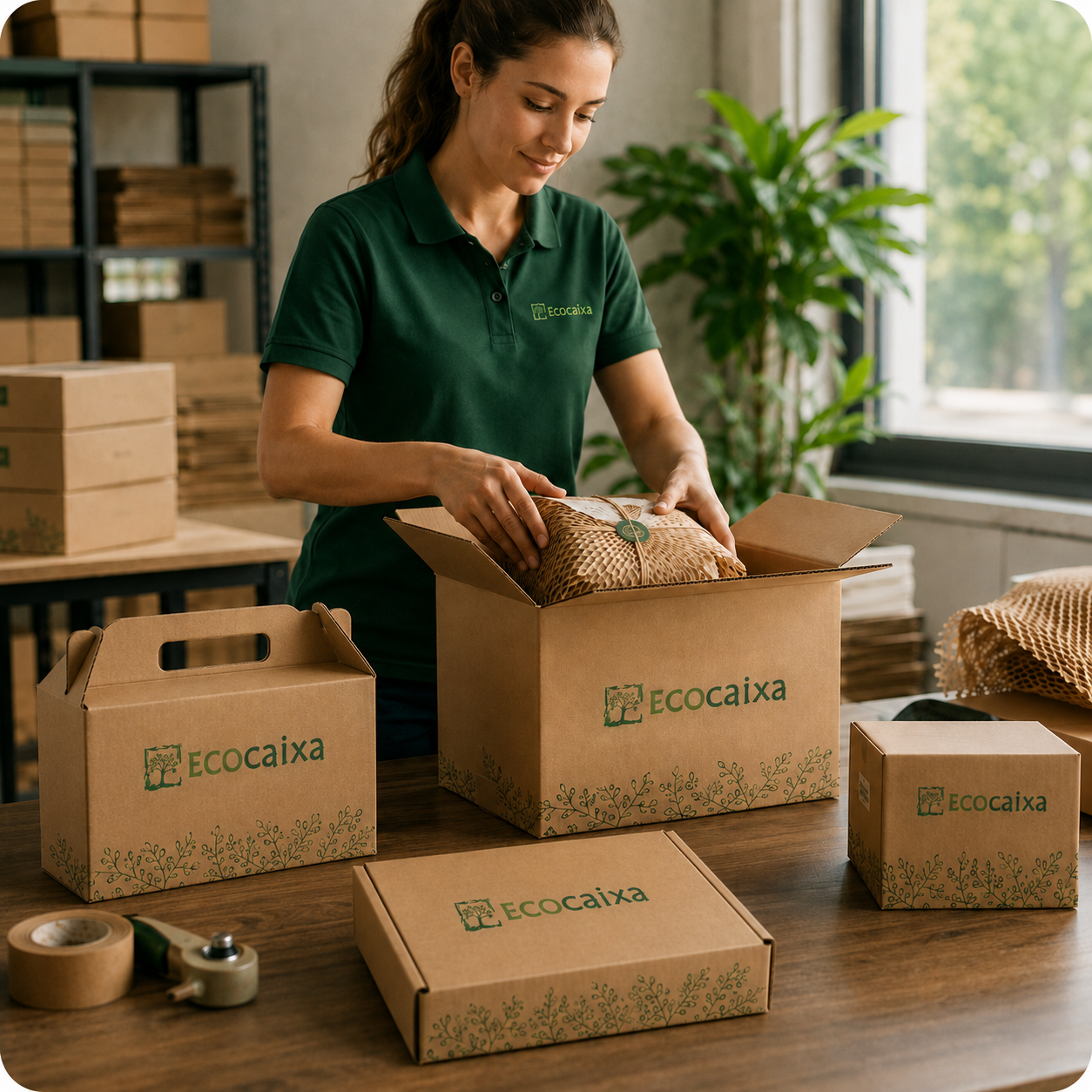 Caixas de papelão feitas para o seu produto